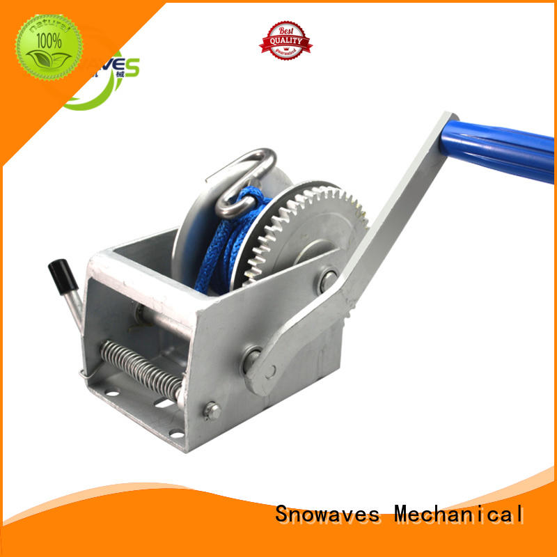 Snowaves Mechanical single small hand crank winch from manufacturer for boat