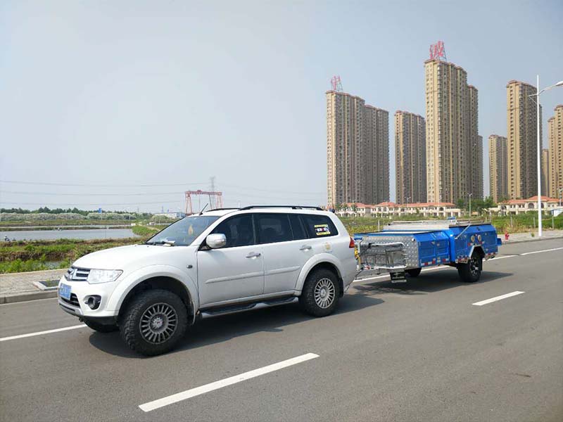 Snowaves Mechanical folding foldable trailer factory for accident-2