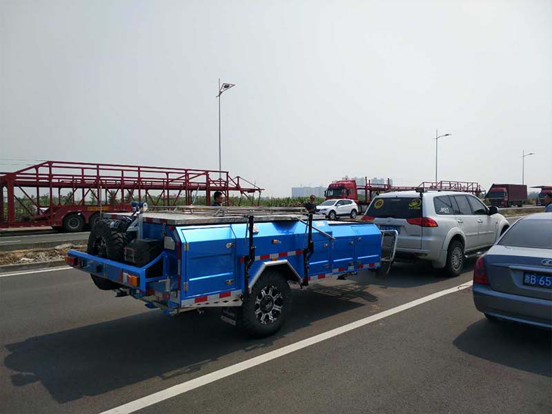 Snowaves Mechanical technical fold up trailer for business for accident-3