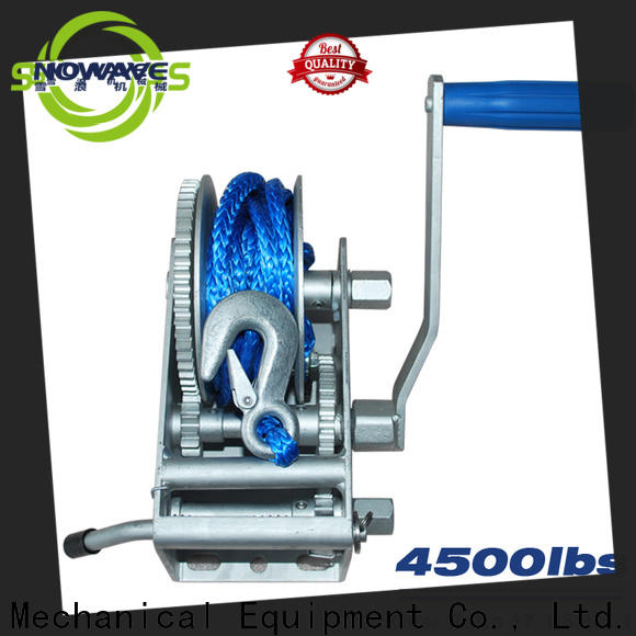 Snowaves Mechanical single marine winch suppliers for trips