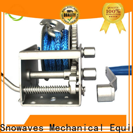 Snowaves Mechanical hand marine winch suppliers for picnics