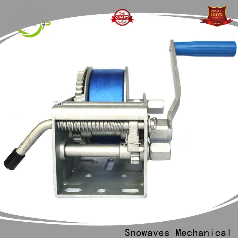 Snowaves Mechanical Latest marine winch manufacturers for camp