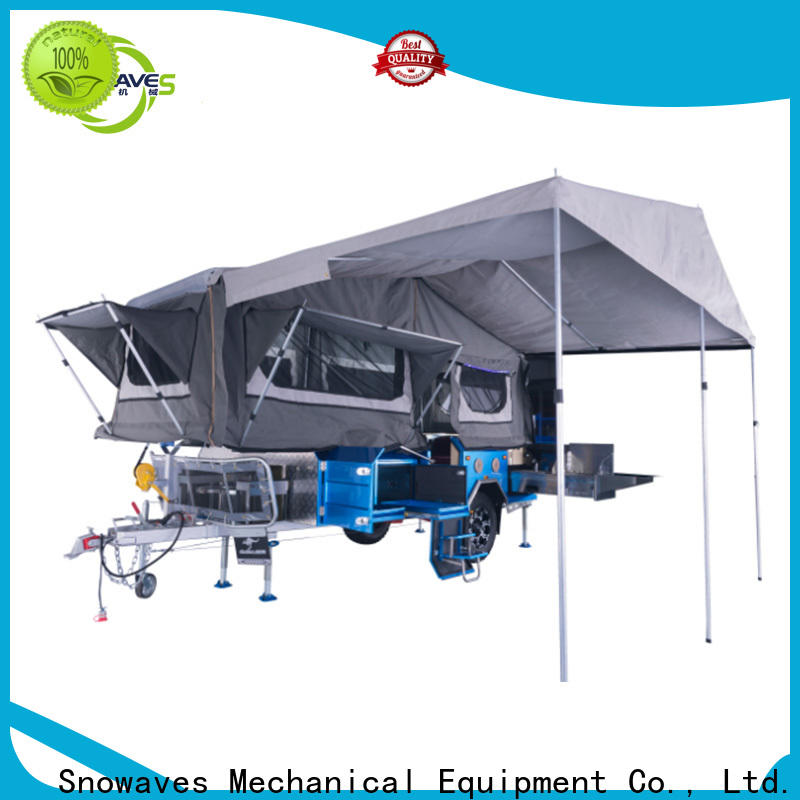 Snowaves Mechanical quality fold up trailer manufacturers for camp