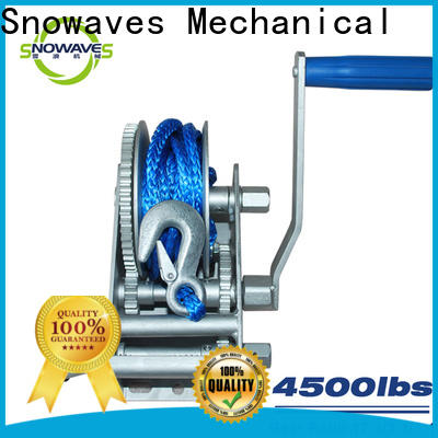 Snowaves Mechanical hand marine winch factory for camping