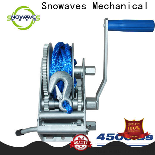 Snowaves Mechanical trailer marine winch manufacturers for camping