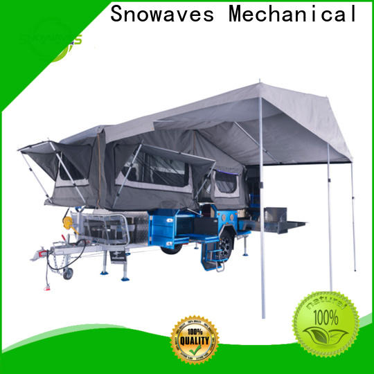 Snowaves Mechanical folding trailers suppliers for camp