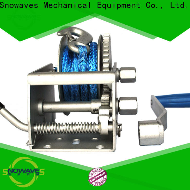 Snowaves Mechanical Wholesale marine winch company for camp