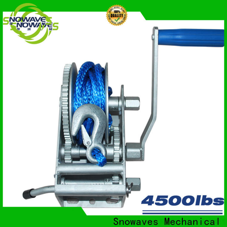 Snowaves Mechanical trailer marine winch factory for camping