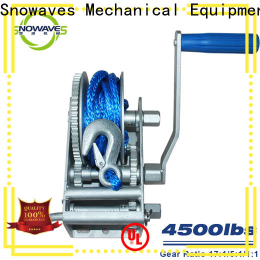 Snowaves Mechanical speed marine winch factory for camp