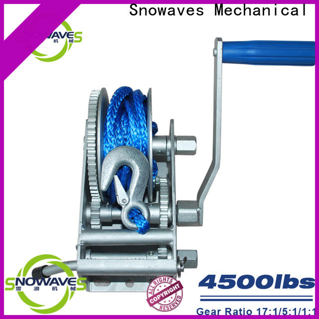 Snowaves Mechanical Wholesale marine winch manufacturers for camping