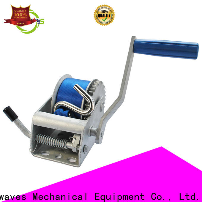Latest boat hand winch single factory for boat