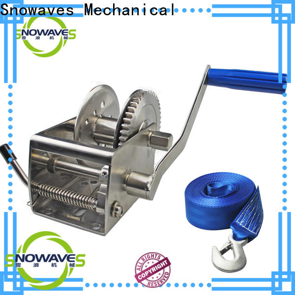 Snowaves Mechanical Custom marine winch suppliers for camping