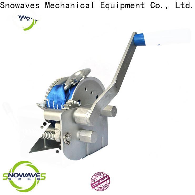Snowaves Mechanical trailer marine winch suppliers for picnics
