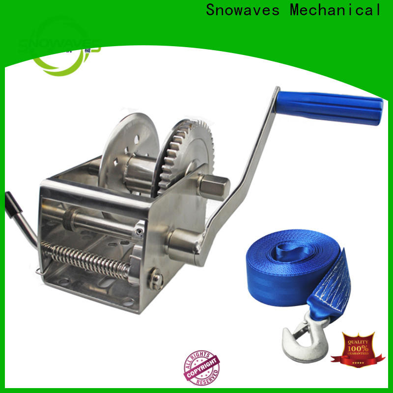 Snowaves Mechanical Wholesale marine winch factory for camping