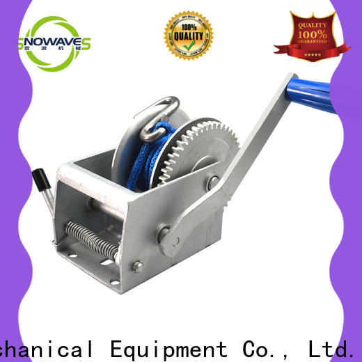 Snowaves Mechanical manual trailer winch manufacturers for outings