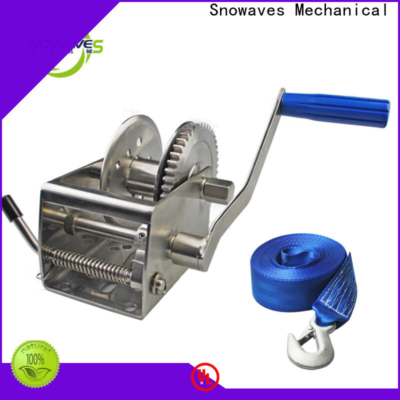 Snowaves Mechanical single marine winch company for camp