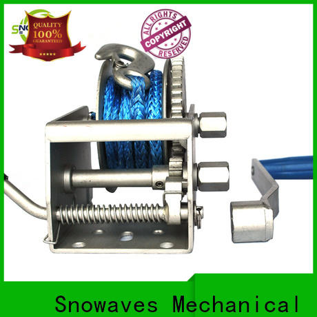 Snowaves Mechanical trailer marine winch suppliers for camp