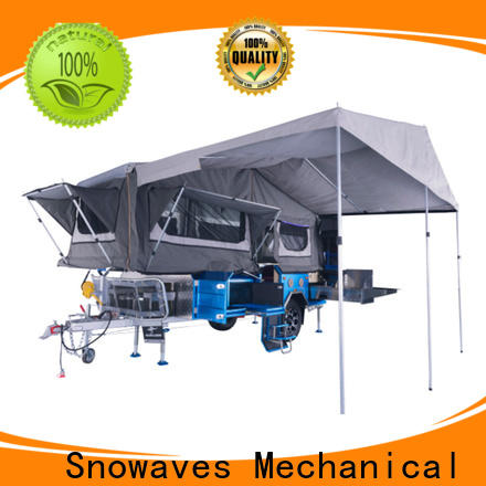Snowaves Mechanical technical foldable trailer suppliers for trips