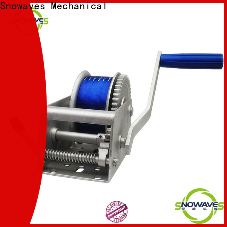 Snowaves Mechanical pulling marine winch factory for camp