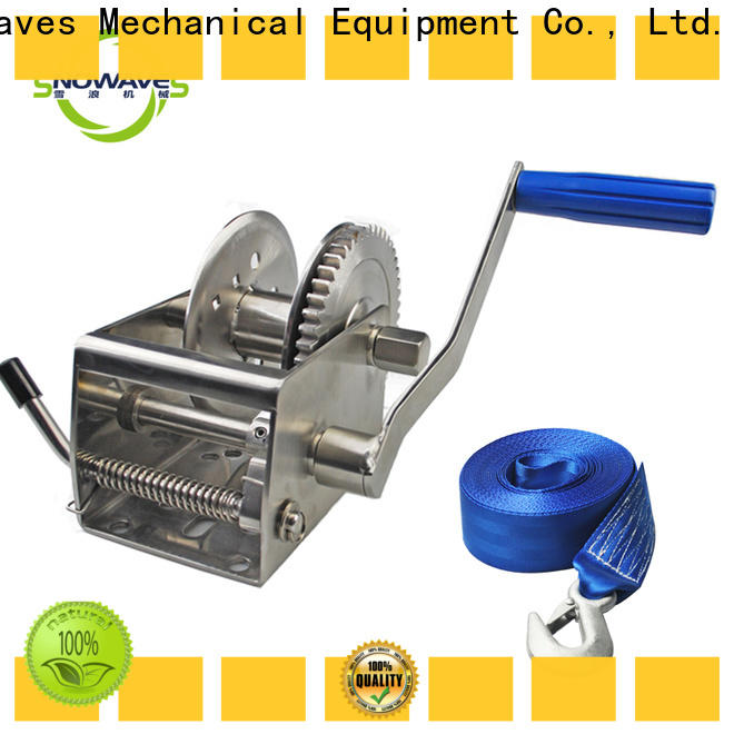 Snowaves Mechanical single marine winch manufacturers for camp