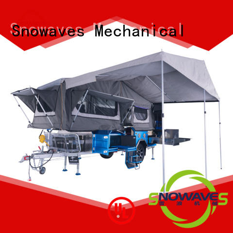Snowaves Mechanical quality foldable trailer for business for activities