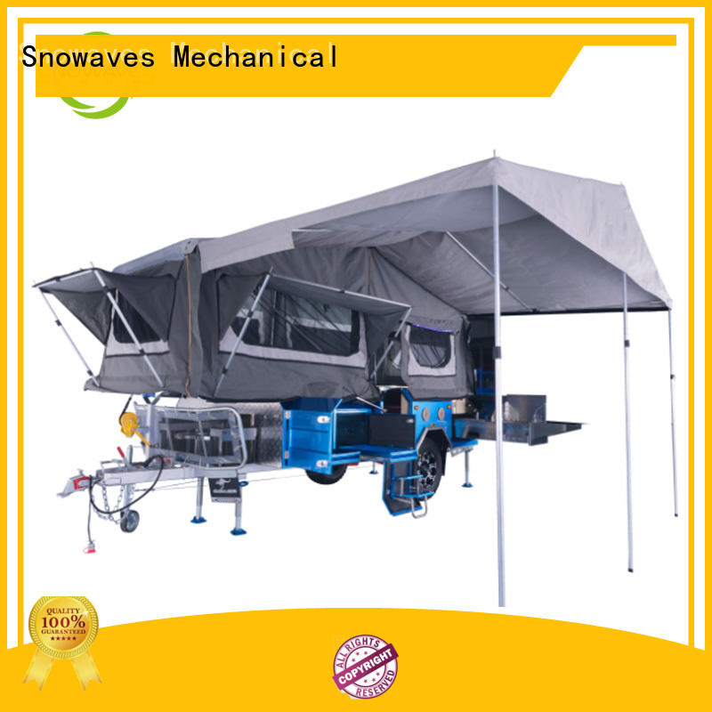 Snowaves Mechanical fold up trailer company for accident