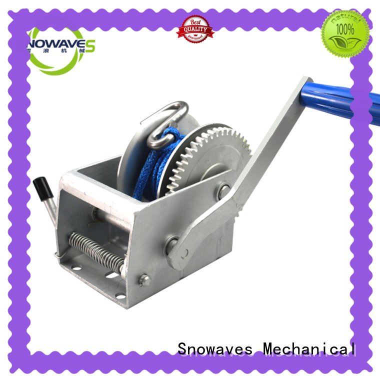 Snowaves Mechanical speed boat hand winch company for picnics