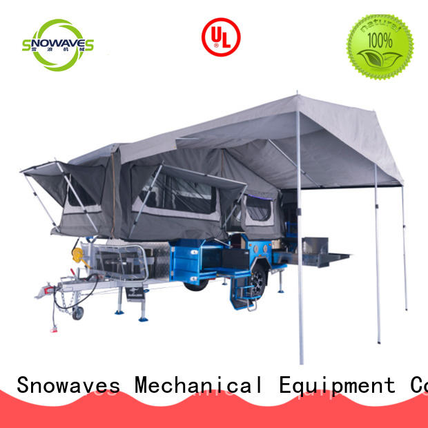 Snowaves Mechanical folding trailers manufacturers for accident