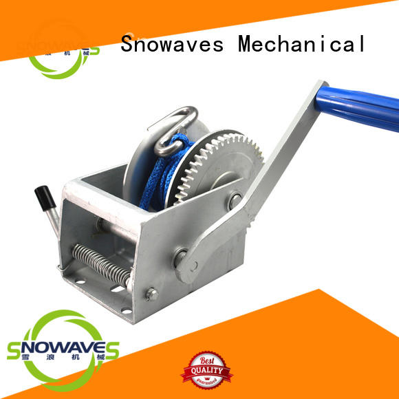 Snowaves Mechanical Brand speed boat trailer hand winch trailer supplier