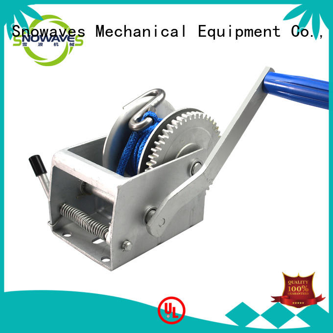 Snowaves Mechanical trailer manual winch factory for picnics