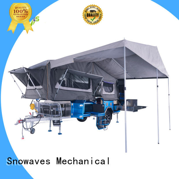 Snowaves Mechanical quality fold up trailer company for activities