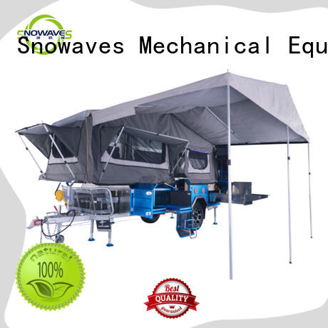 Snowaves Mechanical forward foldable trailer for business for accident