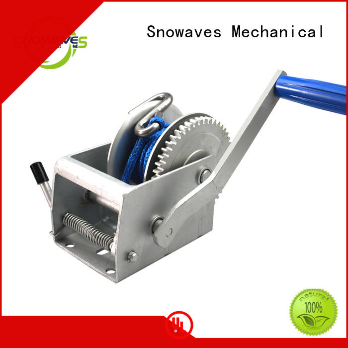 Snowaves Mechanical Custom boat hand winch manufacturers for picnics
