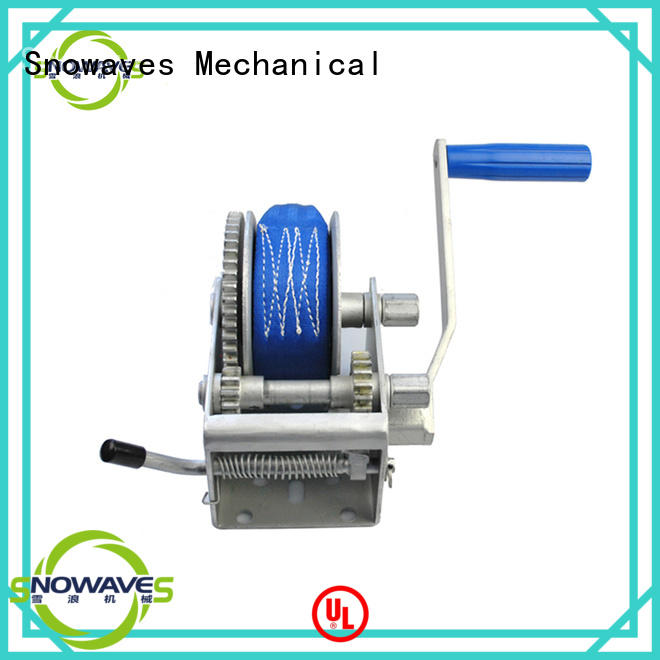 Snowaves Mechanical Best manual trailer winch factory for car
