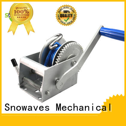 Snowaves Mechanical Best boat hand winch company for car