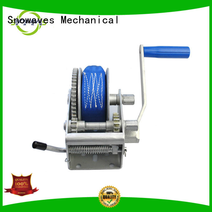 Custom plate manual winch spring Snowaves Mechanical