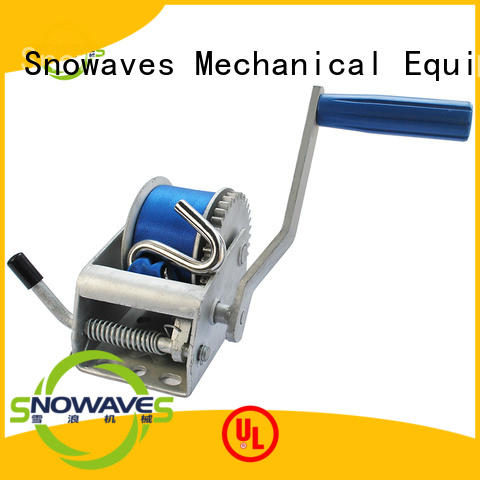 Snowaves Mechanical winch boat hand winch company for outings