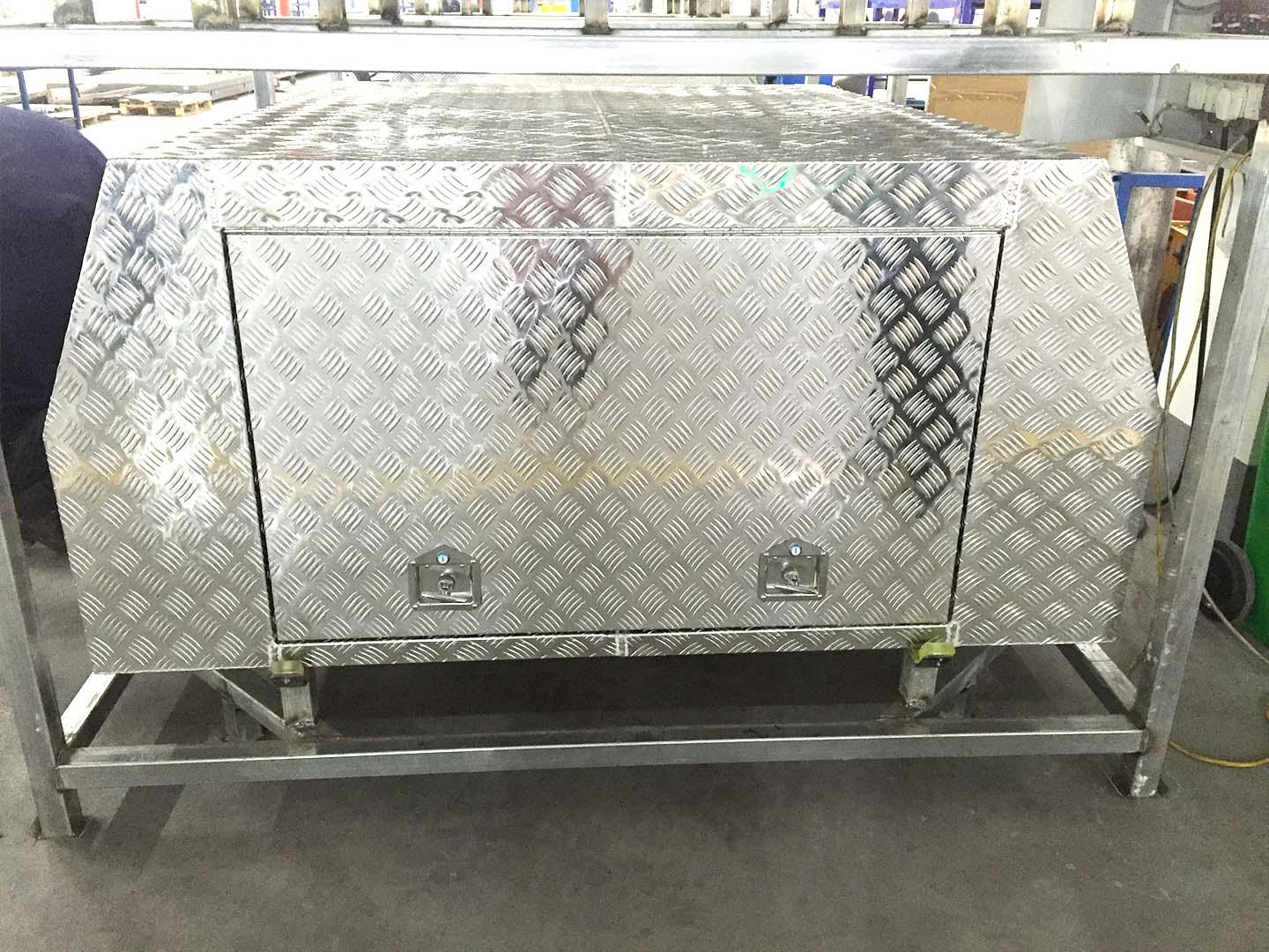 Custom aluminum trailer tool box boxes Supply for picnics