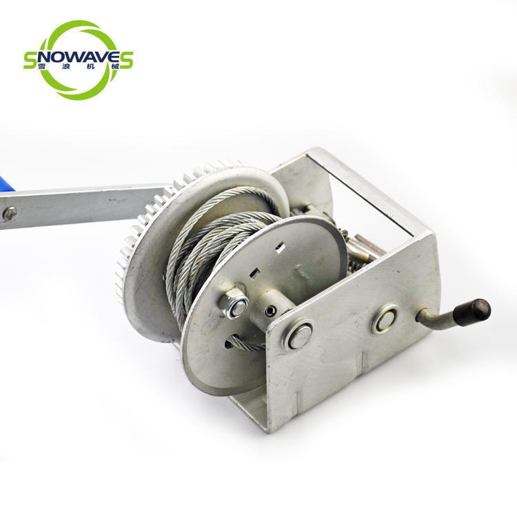 Snowaves Mechanical single small hand crank winch from manufacturer for boat