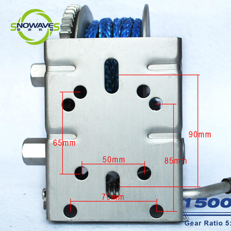 Snowaves Mechanical hand marine winch for business for trips