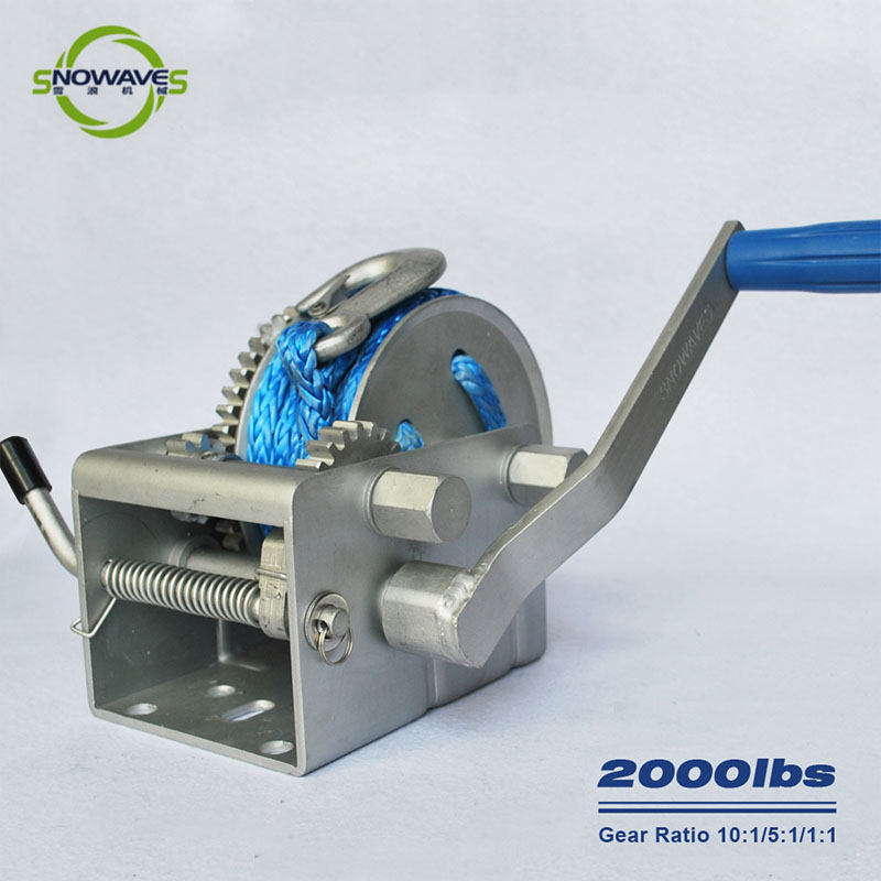 Snowaves Mechanical hand marine winch manufacturers for one-way trips-1