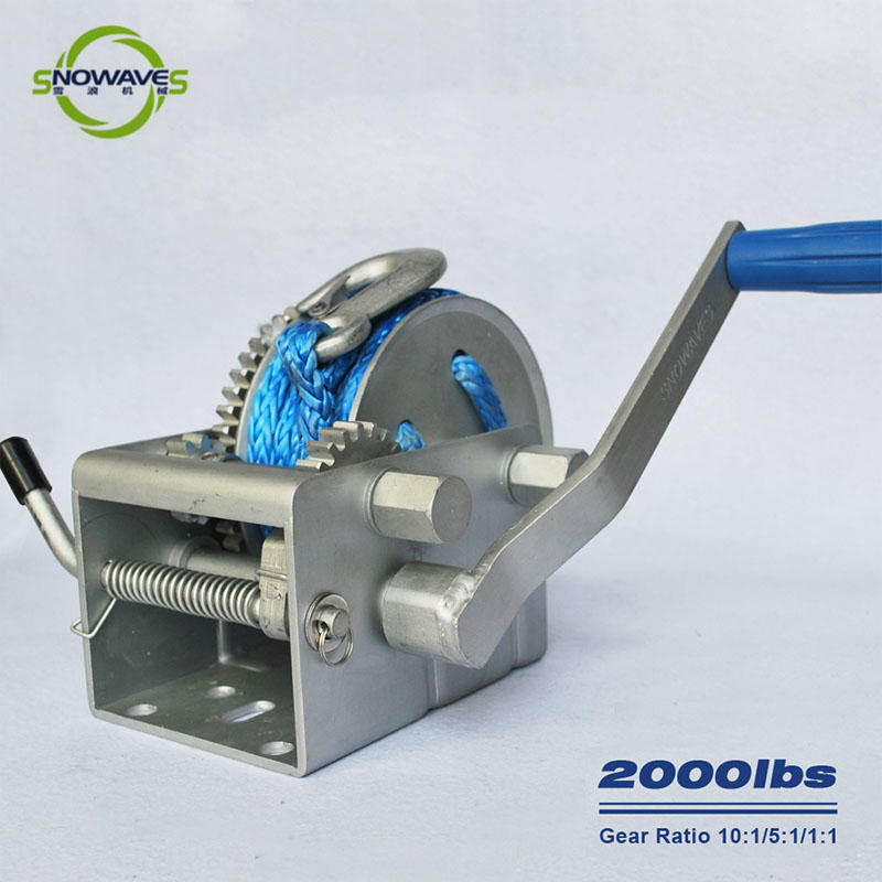 hand electric boat winch long-term-use for one-way trips Snowaves Mechanical