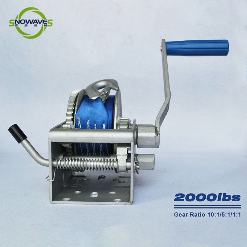 Snowaves Mechanical trailer marine winch manufacturers for trips-2