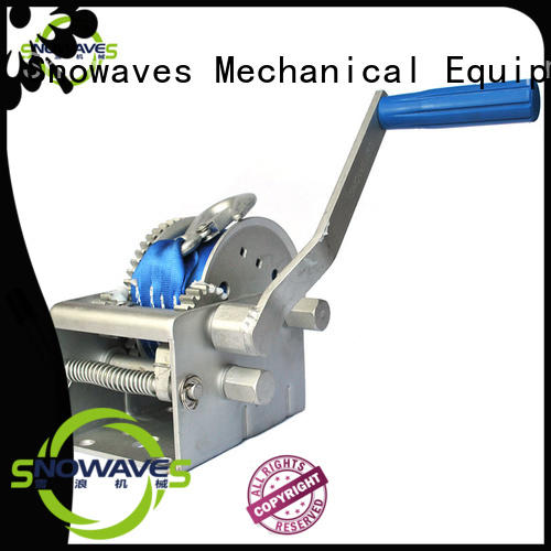 Snowaves Mechanical hand marine winch company for camp