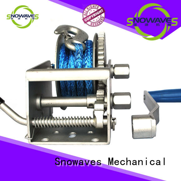 Snowaves Mechanical hand Marine winch factory for camping