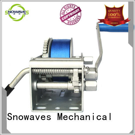 Snowaves Mechanical first-rate electric boat winch with certification for one-way trips