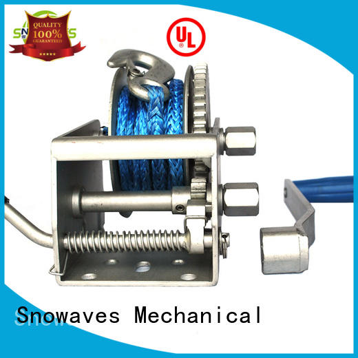 Snowaves Mechanical Latest Marine winch Suppliers for camping