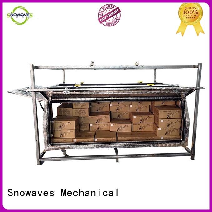 Snowaves Mechanical pickup custom aluminum tool boxes Chinese factory for camping