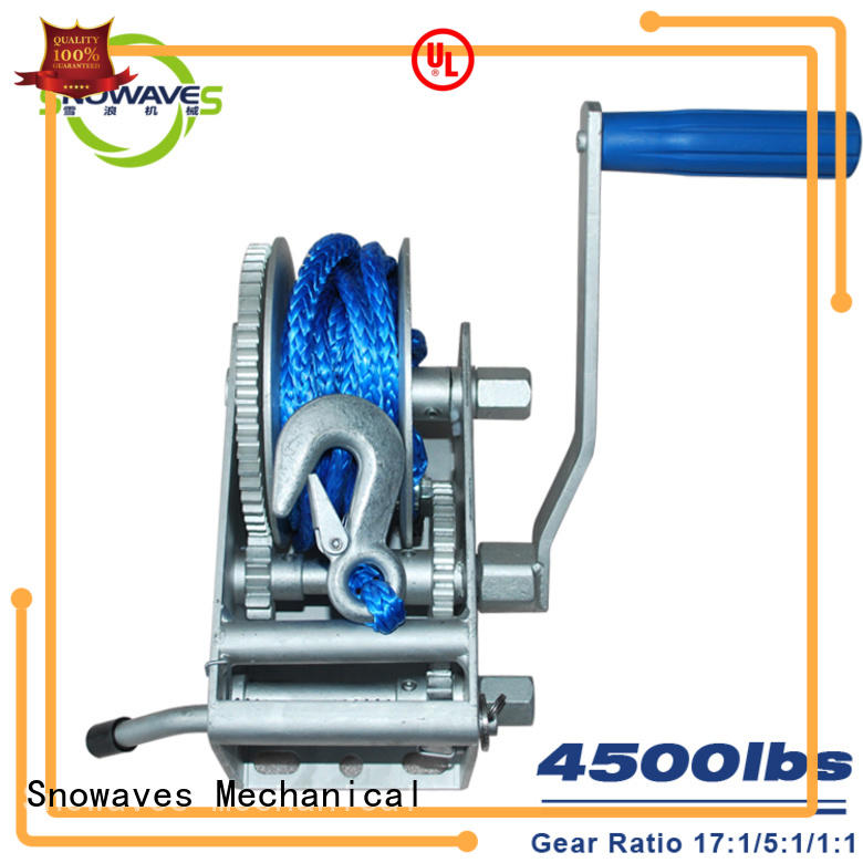Snowaves Mechanical hand electric boat winch widely-use for one-way trips