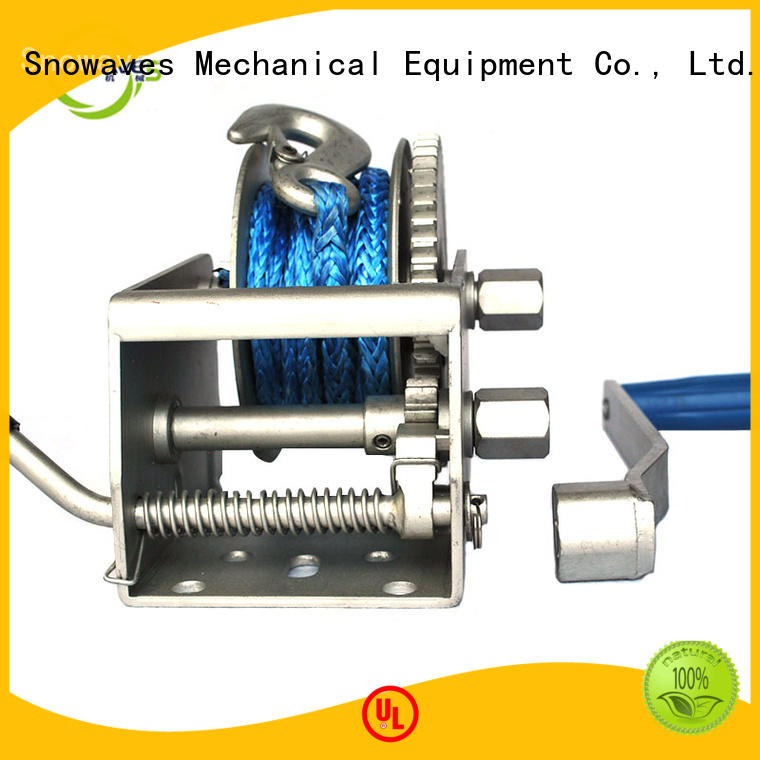 Snowaves Mechanical speed marine winch manufacturers for camping